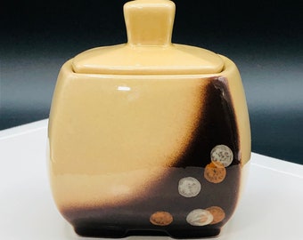 Vintage BEAUCE CERAMIC Candy Sugar Bowl: Astral Series, Philippe Lambert - Neutral Modern Boho