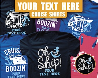 Custom Cruise Shirts, Cruise Shirts, Family Cruise Shirts, Cruise Tank top, Cruise Iron On, matching cruise, Oh Ship, Ship faced, Cruising