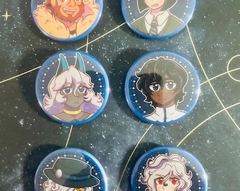 Myth and Legends Anime Inspired Pinback Buttons