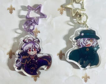King of the Cavern Video Game Inspired Acrylic Charms