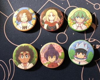 Shaman King Inspired Pinback Buttons MADE TO ORDER