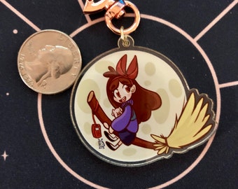 Mabel's Delivery Service Clear Acrylic Charm: Cartoon Keychain