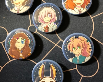 Humanity's Last Hope Anime Inspired Pinback Buttons MADE TO ORDER