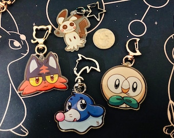 Clear Acrylic Charms Video Game Inspired | Clear Acrylic Keychains