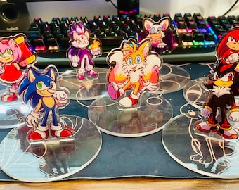 Speedy Hedgehog Video Game Inspired Acrylic Standees