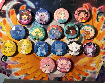 Neko Universe Cartoon Inspired Pinback Buttons MADE TO ORDER