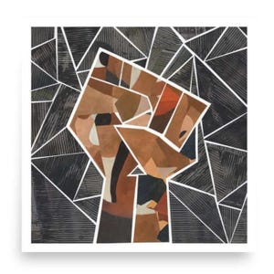Black Lives Matter Wall Art | Bold BLM Fist Poster | Justice & Equality Decor