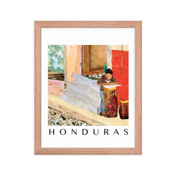 honduran print | honduran art | latin america travel print | travel-inspired home decor | latinx art | portrait art | central american art