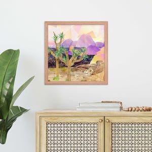 Stampa di Joshua Tree – Decorazione murale del deserto della California / Regalo per gli amanti della natura / Decorazione boho minimalista per le case del sud-ovest
