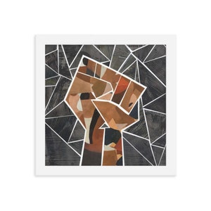 black lives matter fist print | blm art | black lives matter artwork