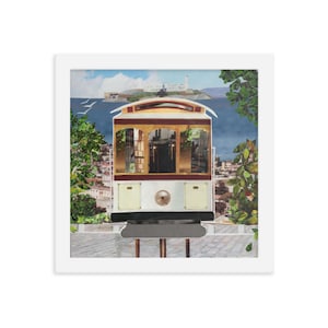 san francisco cable car print | bay area art | san francisco print | trolley car art | san francisco wall decor