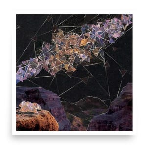Lámina de arte celestial: decoración cósmica para espacios de meditación / Póster de cielo estrellado / Regalo para pensadores y soñadores espirituales