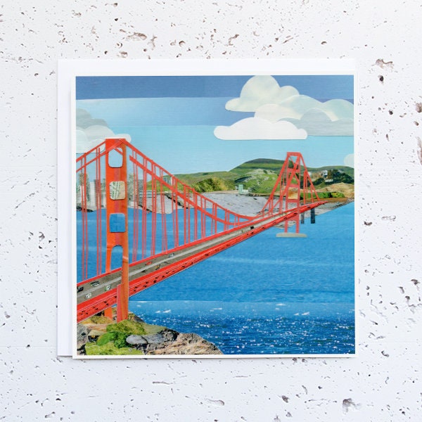 golden gate bridge | golden gate bridge art | san francisco art | san francisco print | california wall art | california postcard