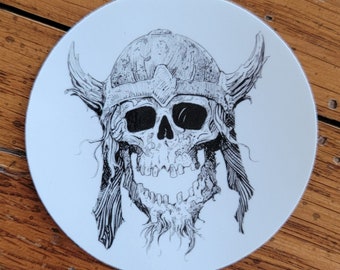 Sticker 'Zombie Warrior Head'