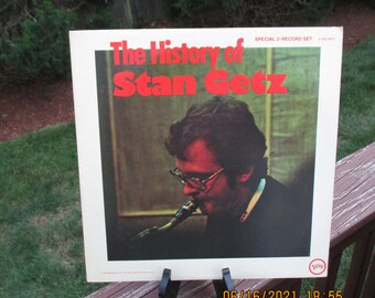 Stan Getz The History Of Stan Getz 2 x Vinyl Gatefold Compilation 2-V6S-8815 1972 Verve Records
