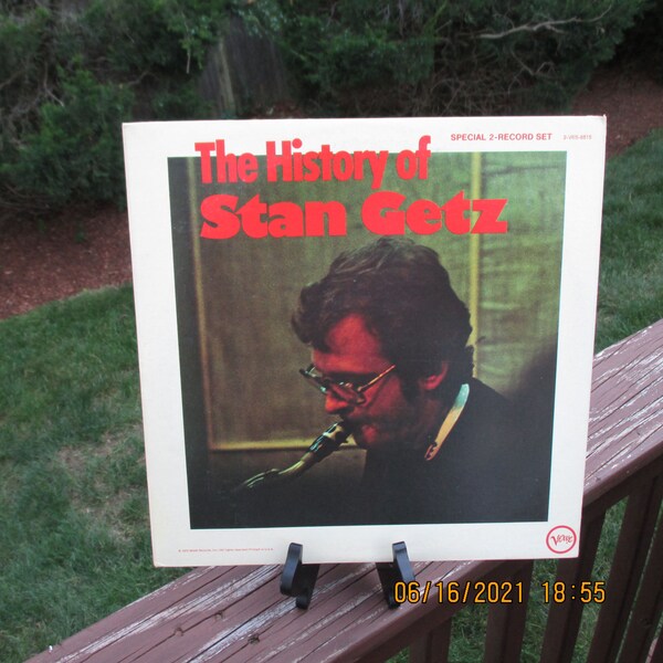 Stan Getz The History Of Stan Getz 2 x Vinyl Gatefold Compilation 2-V6S-8815 1972 Verve Records