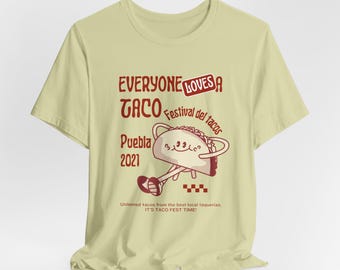Fun Taco Festival T Shirt, Taco Lover Gift, Trending now, Mexican Food Lover, Food Humour, Foodie, Taco lover gift