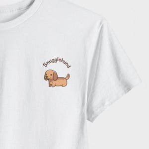 Cute Dachshund Dog T shirt, Cute Sausage DogIllustration T-Shirt, Dog Lover Gift, Cute Dog T Shirt , Dachshund Owner Gift