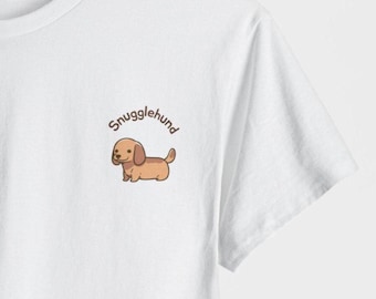 Camiseta con ilustración de perro salchicha, regalo para amantes de los perros, regalo para dueños de perros salchicha