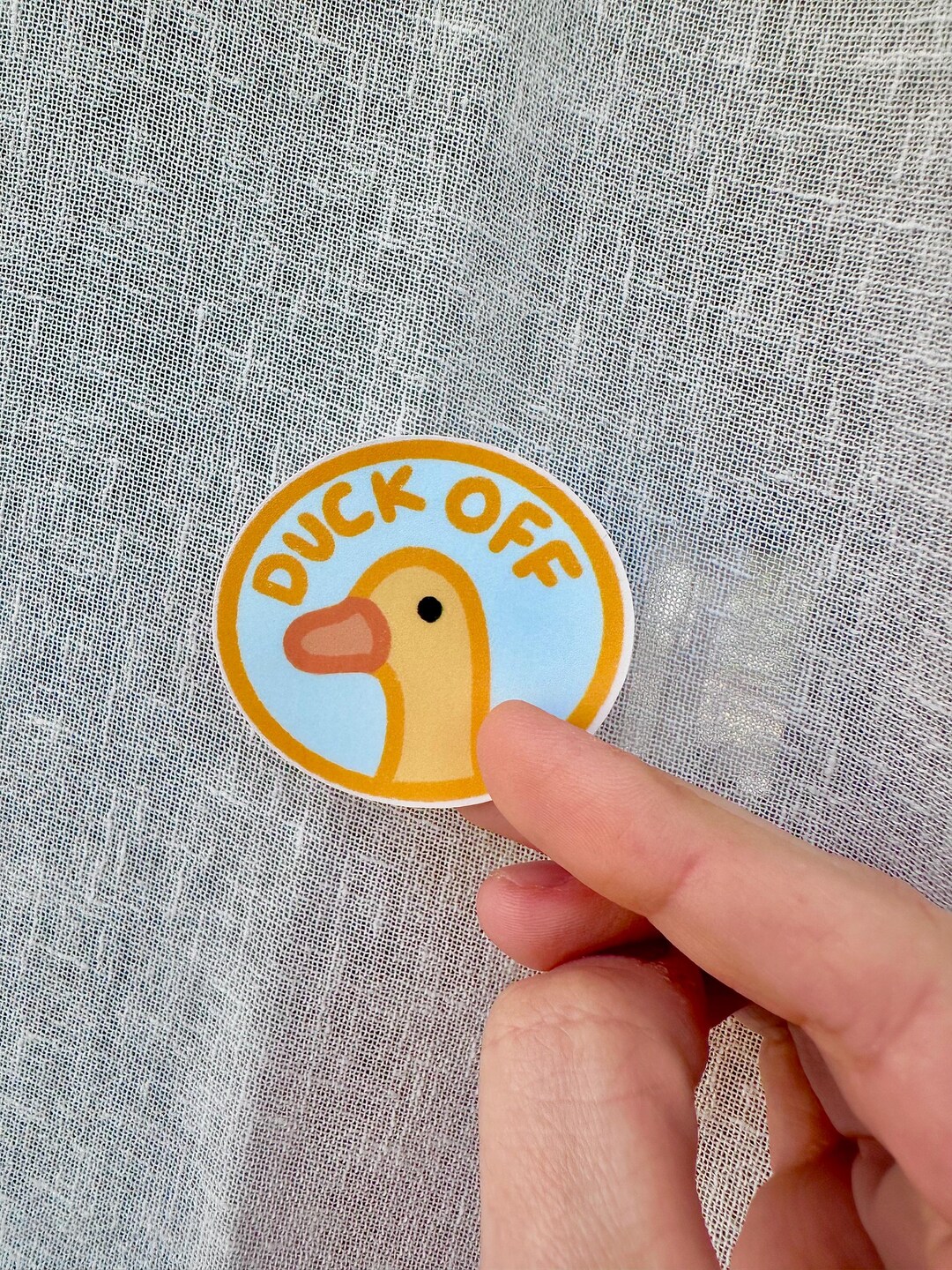 Duck off Sticker | Cute Duck Sticker | Waterproof Vinyl Sticker for ...