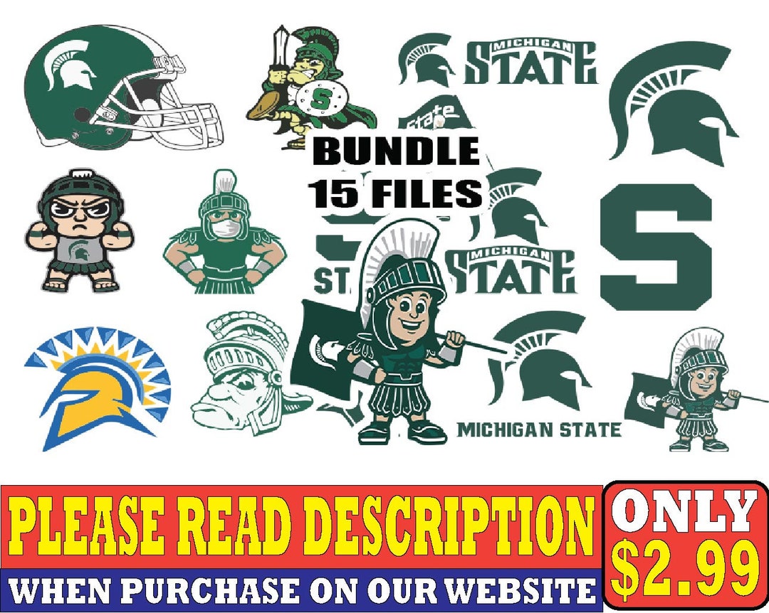 Michiganstate Football Team Svg Michiganstate Svg N C A A Etsy