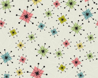 Atomic Burst Mid century mod wallpaper~art paper Miniature Printable