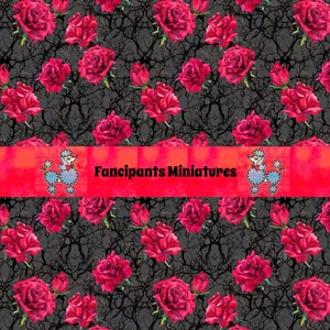 Thorny Roses miniature wallpaper Art paper