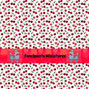 Cherry Divine Super cute wallpaper~art paper Miniature Printable