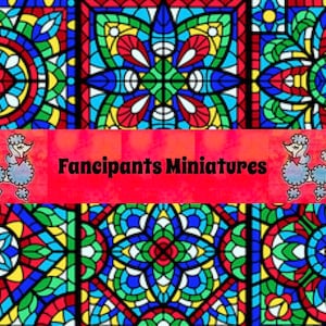 Vitrail Fond d’écran~Papier d’art~carrelage Miniature Imprimable