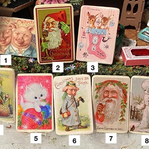 Christmas Signs for Miniature Dollhouse or Magnets