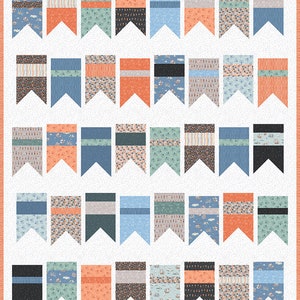 Hoist the Sails Quilt Kit fabric by Rachel Erickson for Riley Blake Designs (featuring Summer Bunting pattern)