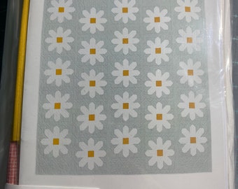 Fresh as A Daisy Quilt Kit featuring Renew fabric by Sweetwater