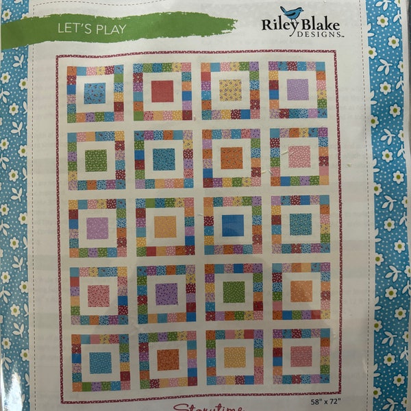 Let's Play Quilt Kit featuring Storytime 30's fabric for Riley Blake Designs