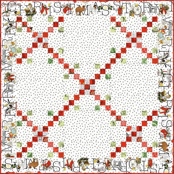 Christmas Nine Patch Quilt Pattern by J. Wecker Frisch for Joy Studio