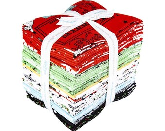 All About Christmas Fat Quarter Bundle by J. Wecker Frisch for Riley Blake Designs