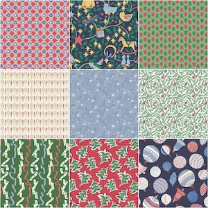 Liberty The Merry and Bright Collection 10&quot; stacker by Riley Blake