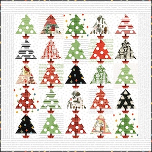 Tannenbaum Patch Boxed Quilt Kit featuring Classic Christmas by J. Wecker Frisch for Riley Blake Designs