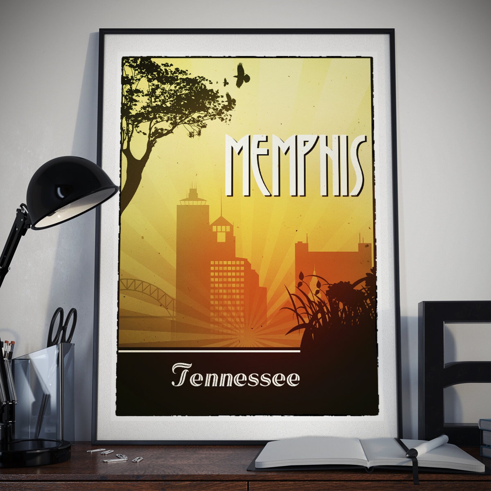 Memphis Retro Poster Retro Wall Art Retro Prints Vintage Etsy