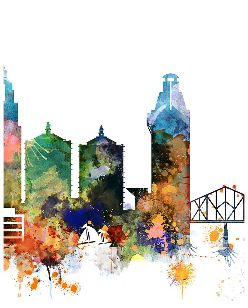 Louisville Set of 3 Prints Triptych Wall Art of Kentucky Etsy