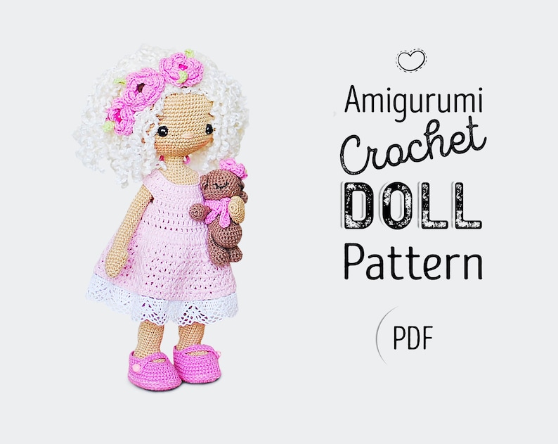 pdf Louisa Download AMIGURUMI Crochet doll PATTERN LollipopDolls Photo Tutorial Katushka Morozova ENGLISH, Russian toy diy
