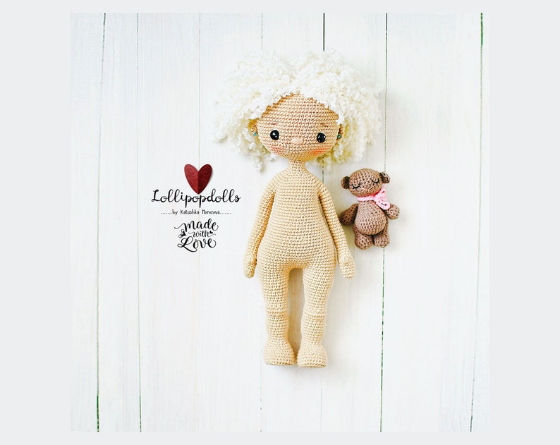 pdf Louisa Download AMIGURUMI Crochet doll PATTERN LollipopDolls Photo Tutorial Katushka Morozova ENGLISH, Russian toy diy