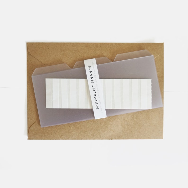 Clear Plastic Cash Dividers for Cash Envelope System Etsy