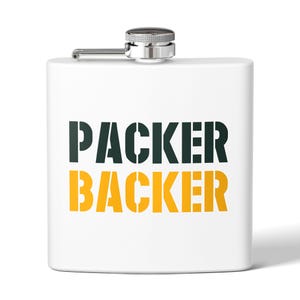 Butelka biodrowa Packer Backer Flask ze stali nierdzewnej | 6 uncji, akcesorium na imprezę tailgate
