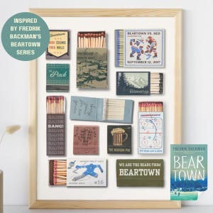 Beartown Books Matchbox Poster: Fredrik Backman's "Beartown" Series (Digital Download)