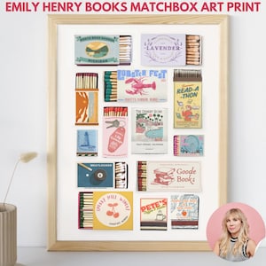 Póster con impresión artística de Emily Henry Matchbox: Una vida hermosa, grande y hermosa en la playa, lectura, amantes de los libros, una historia divertida, un lugar feliz, gente que conocemos en vacaciones.