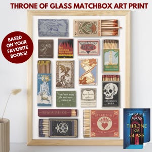 Throne of Glass Matchbox Poster: Sarah J Maas TOG Series (Digital Download)