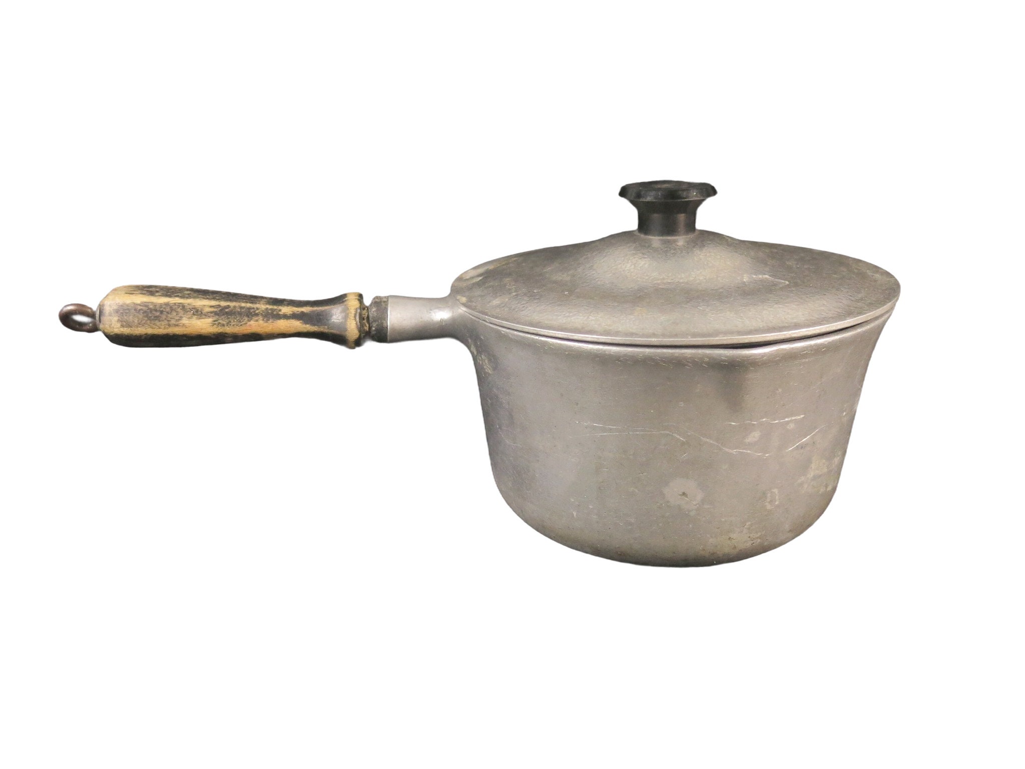 Antique Magnalite GHC (formerly Wagner Mfg. Co of Sydney O) Cast Aluminum  12QT Stock Pot with Lid, Bakelite Knob, Circa 1969, Made in U.S.A.