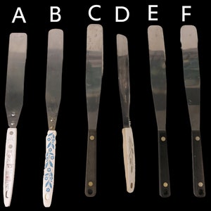 Vintage icing spatulas, Flint, Household, Ekco etc.