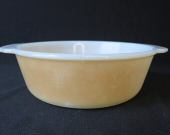 Fire King Peach Lustre 1 qt. casserole dish