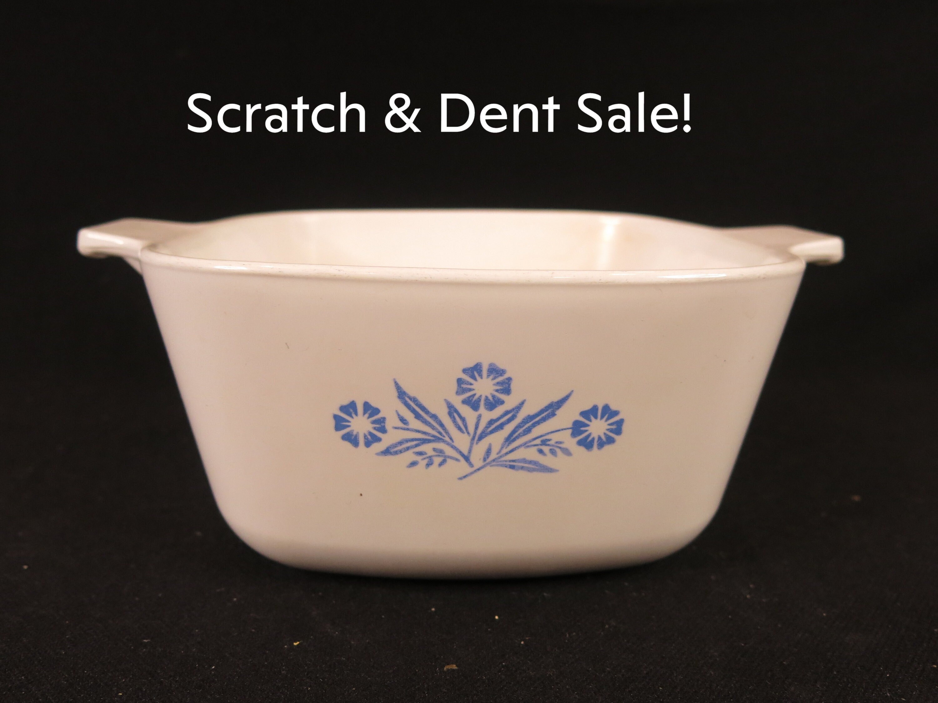 thumbnail image 2 of Vintage 1950s Corning Ware Cornflower Blue Casserole Skillet - 8x8 Inch With Lid 2 of 11
